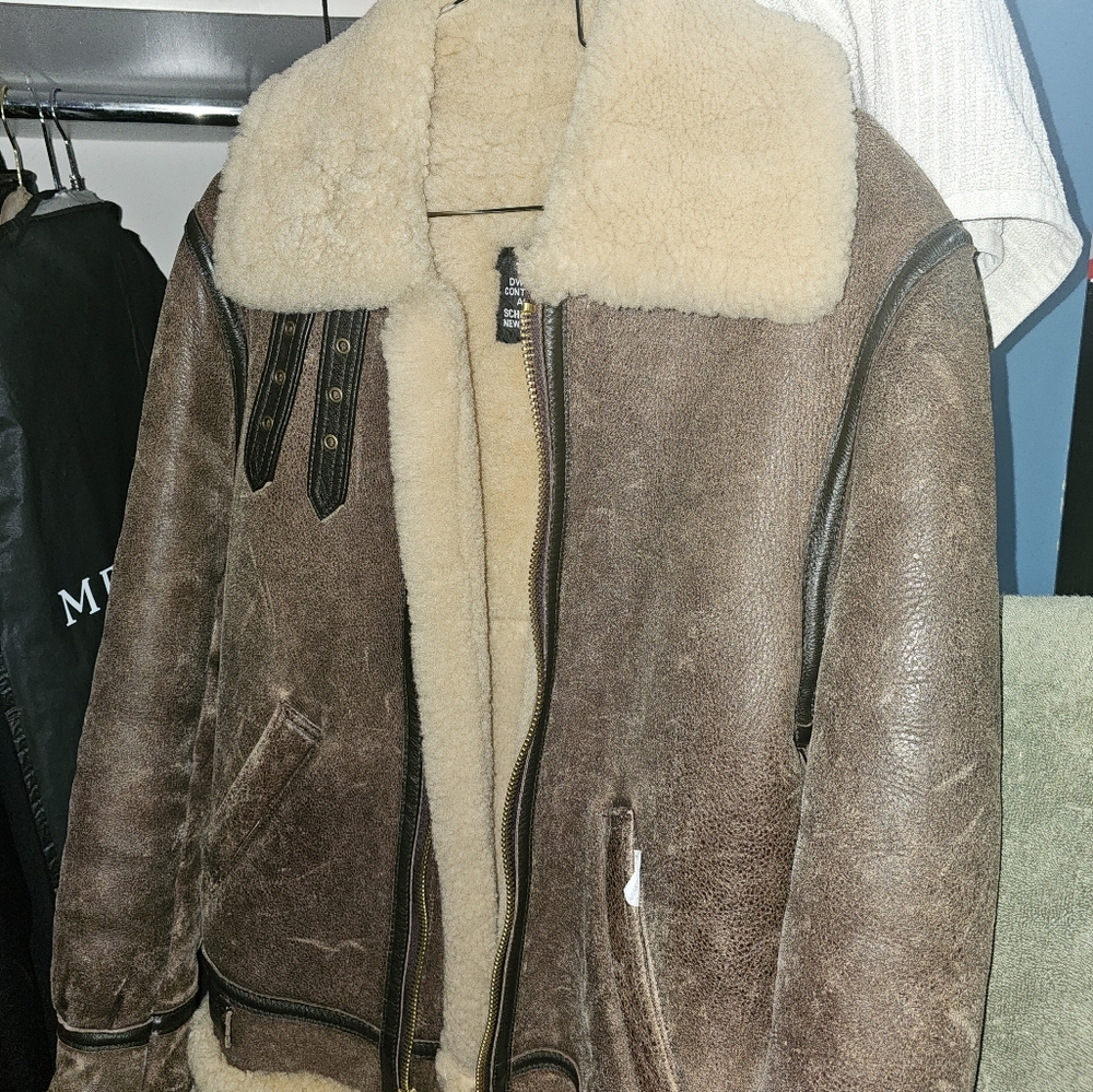 Classic B-3 Sheepskin Leather Bomber Jacket STYLE: 257s